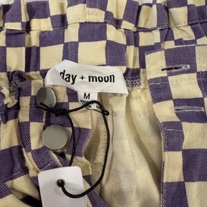 Day + Moon Purple Checkered Pants